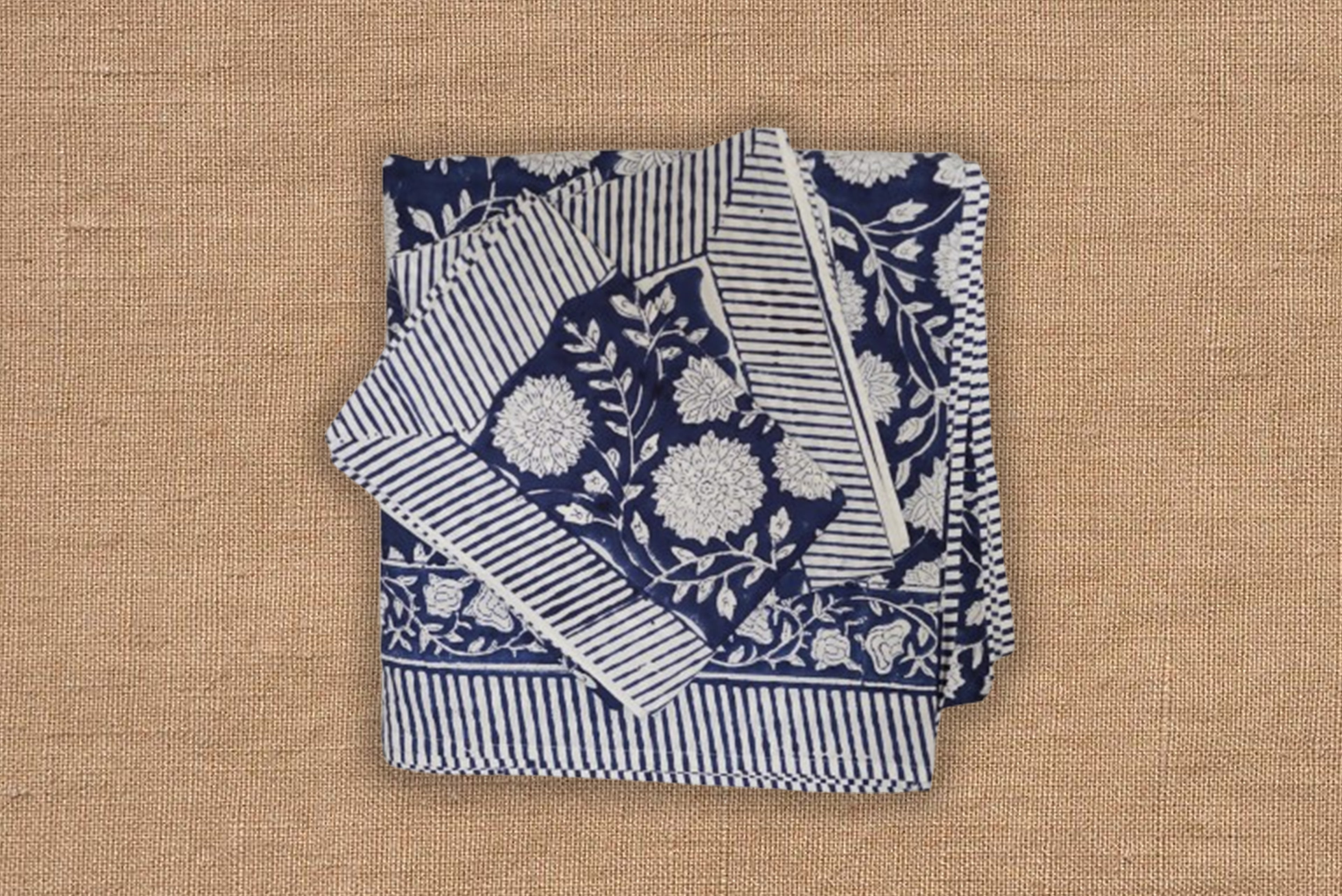 Midnight Phoolkari Bedsheet