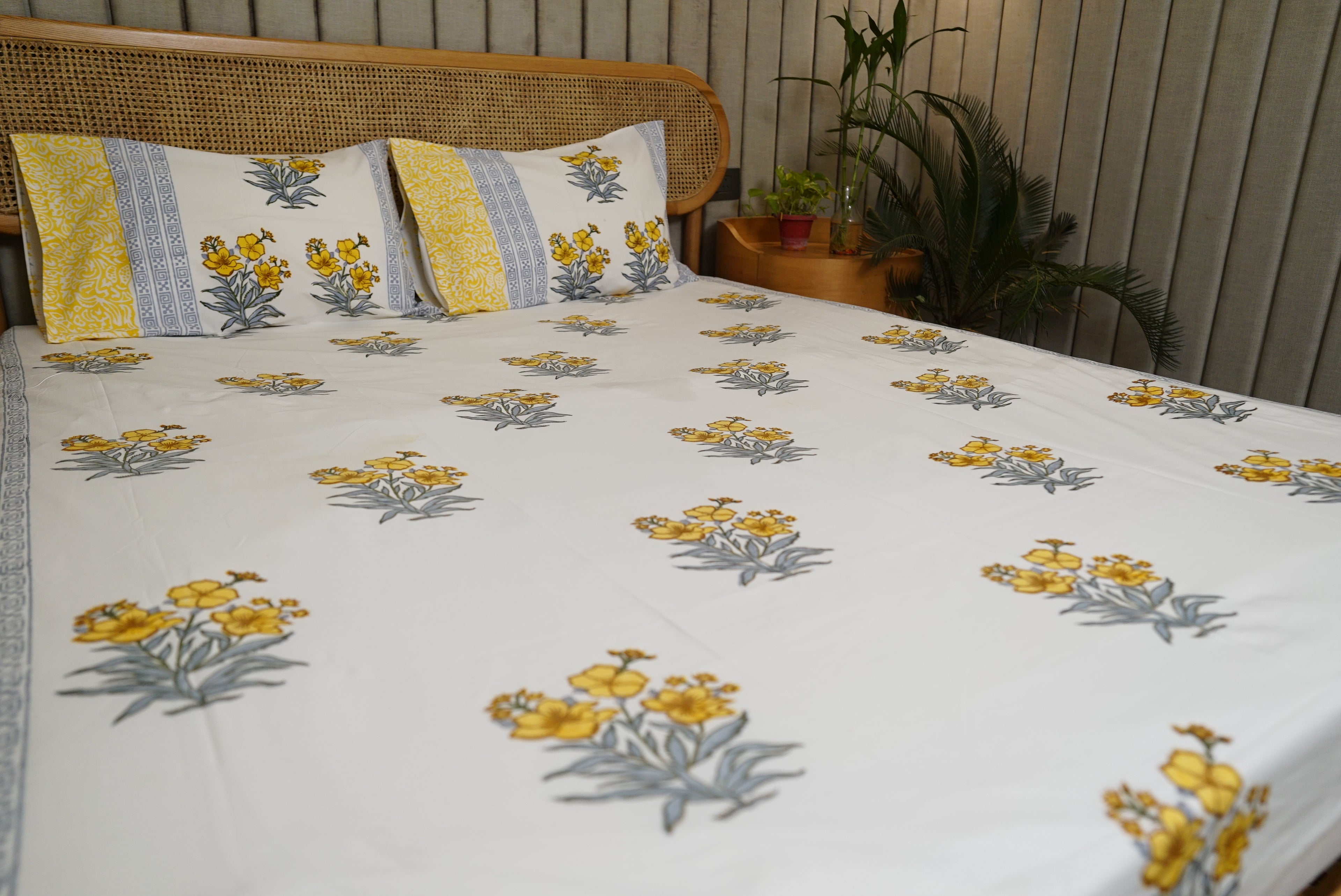 Basanti Nikhaar Bedsheet