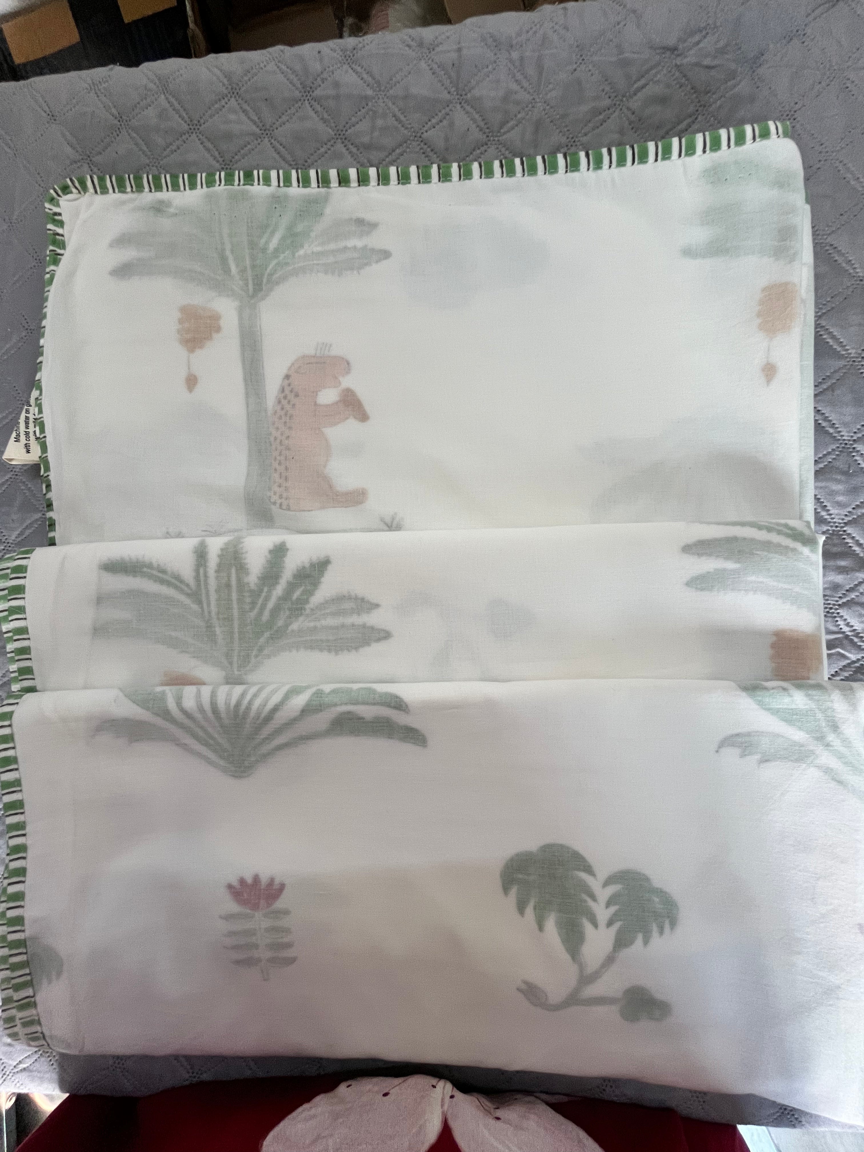 Cheetah Jungle Dohar 3 Layer Mulmul