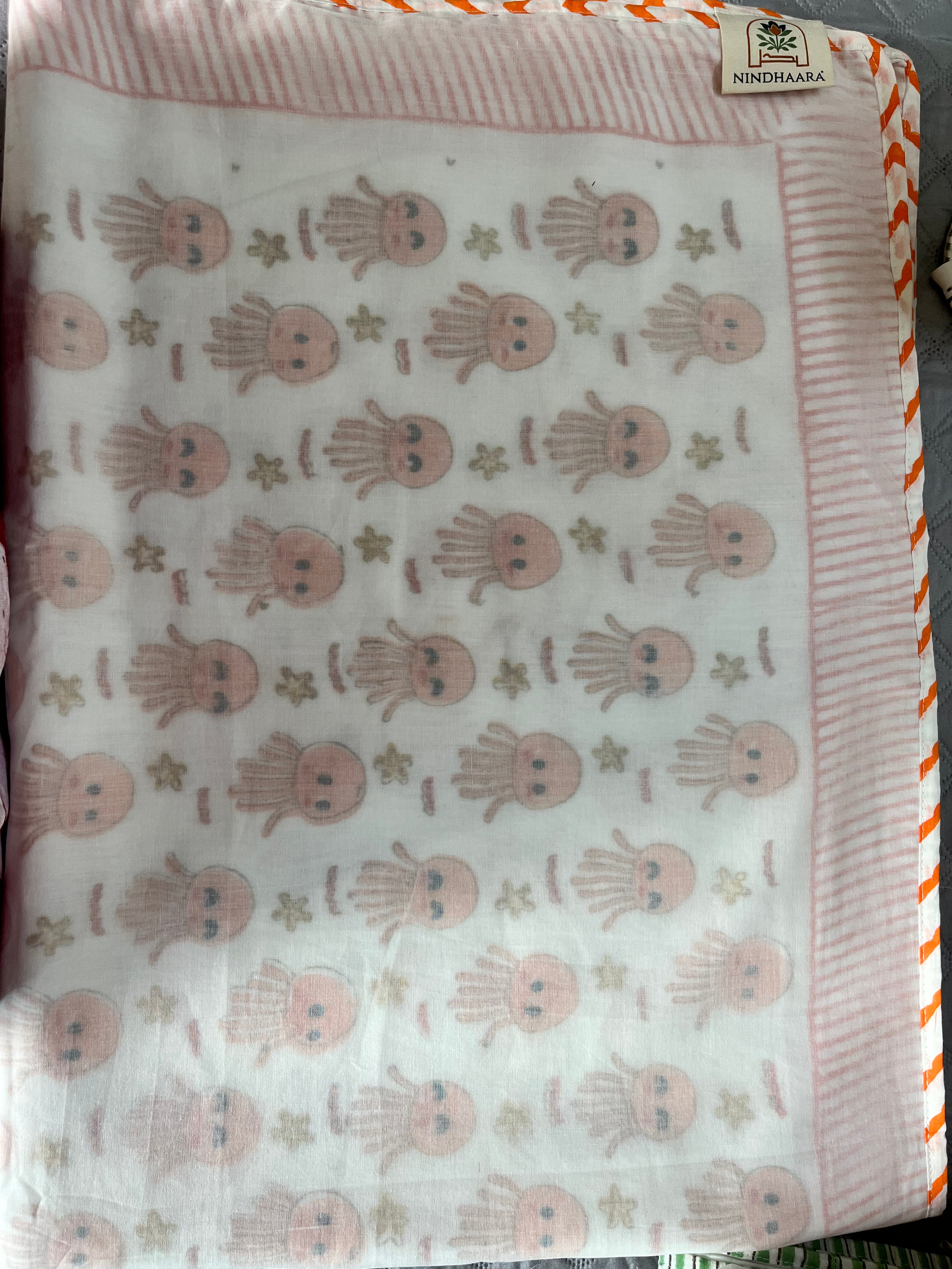 Coral Muskaan Dohar 3 Layer Mulmul