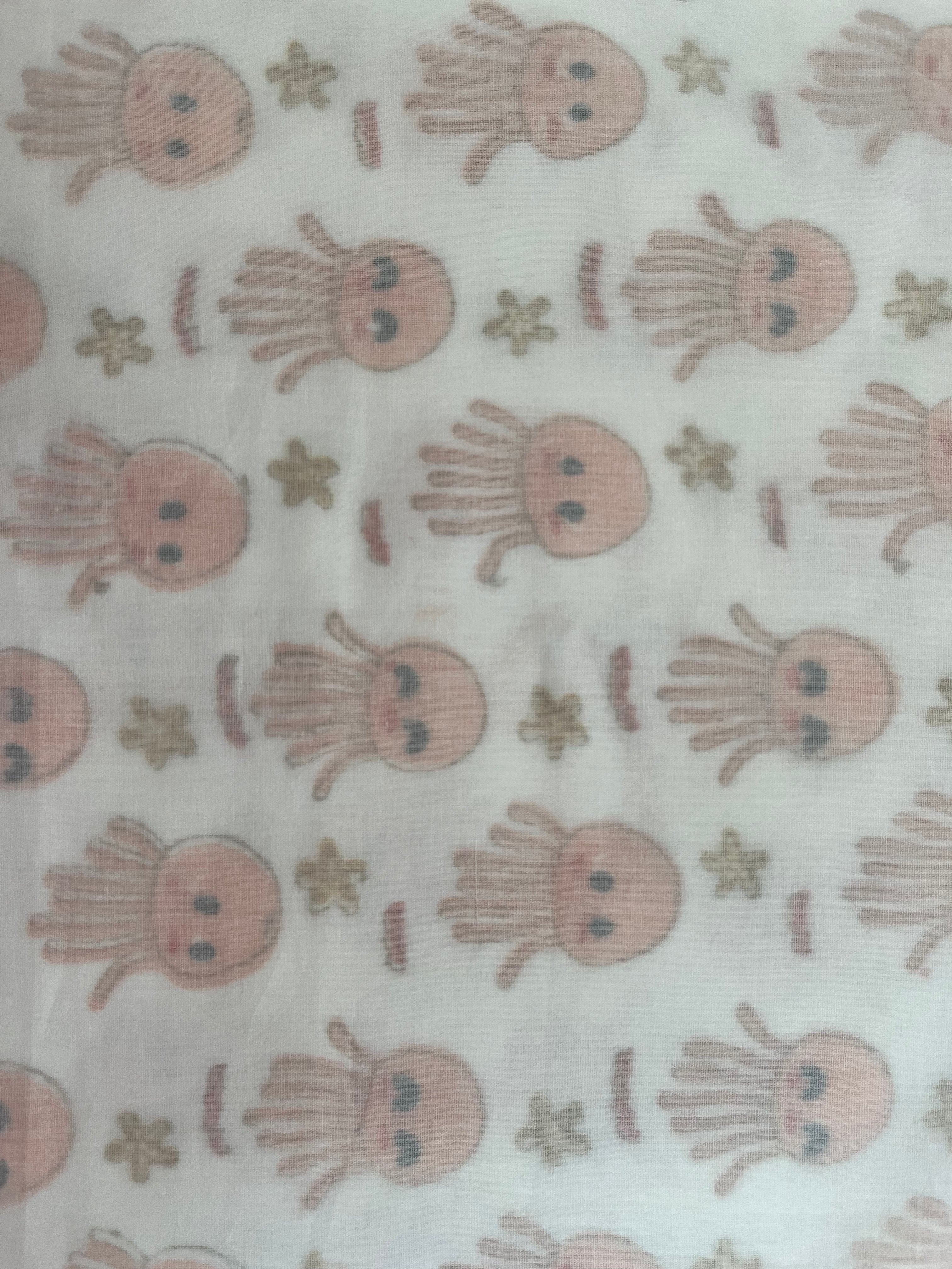 Coral Muskaan Dohar 3 Layer Mulmul