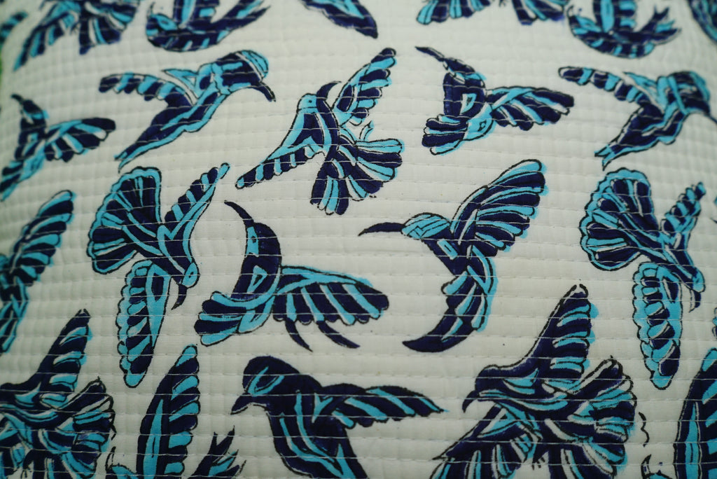 Flight Folklore quilted Cushion Cover