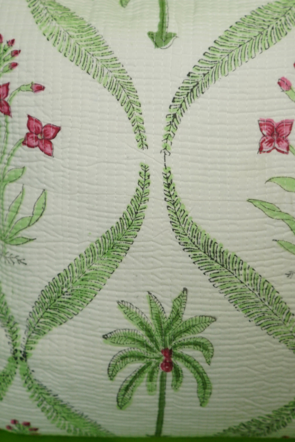 Tropical Saavan quilted Cushion Cover