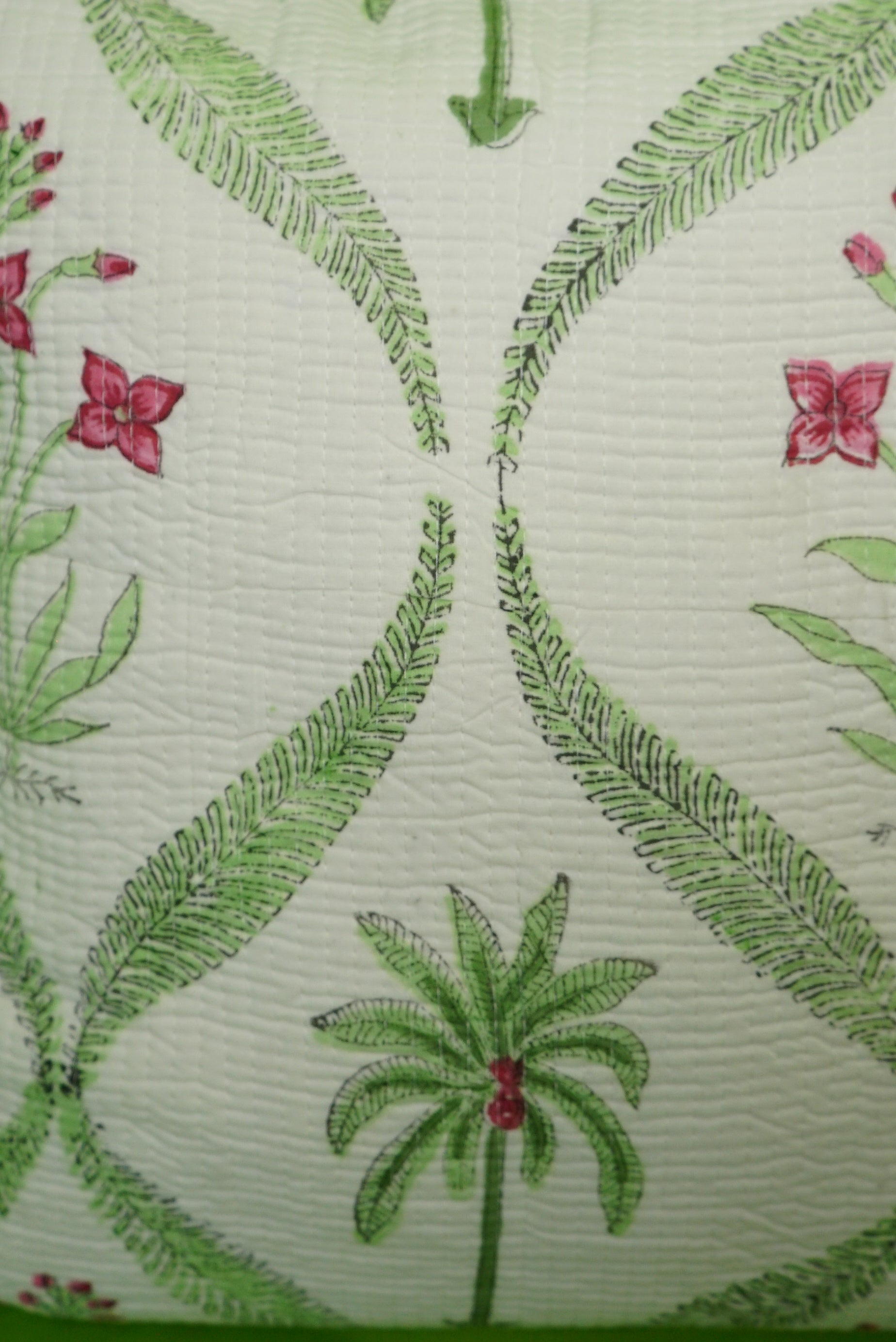 Tropical Saavan quilted Cushion Cover