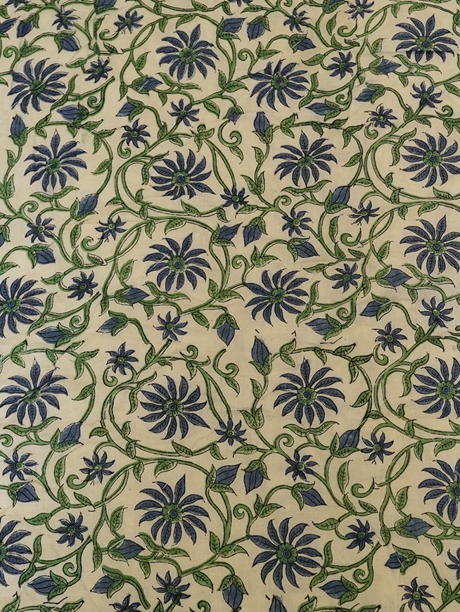 Indigo Vine Courtyard Quilt