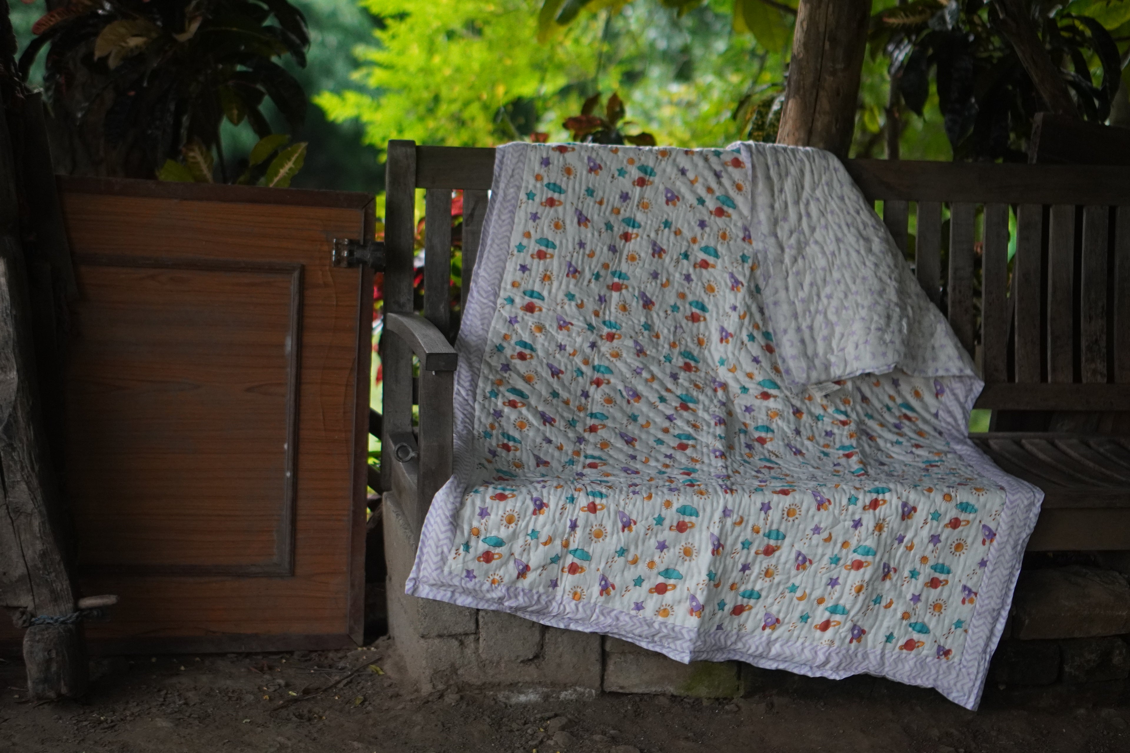 Lavender Space Parade Quilt