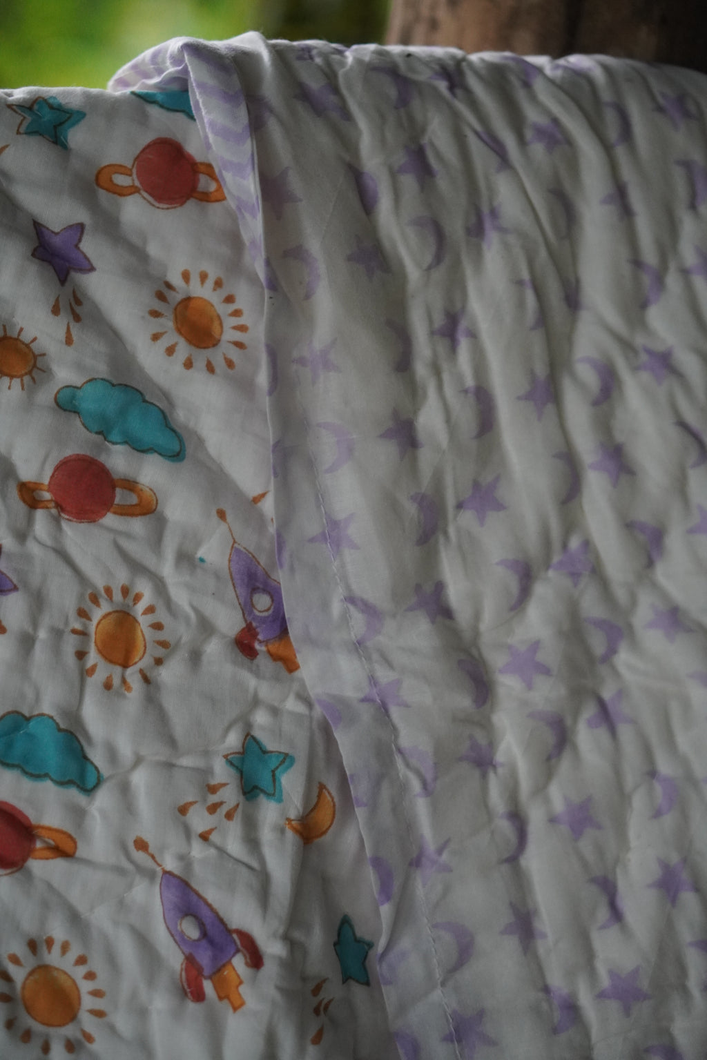 Lavender Space Parade Quilt