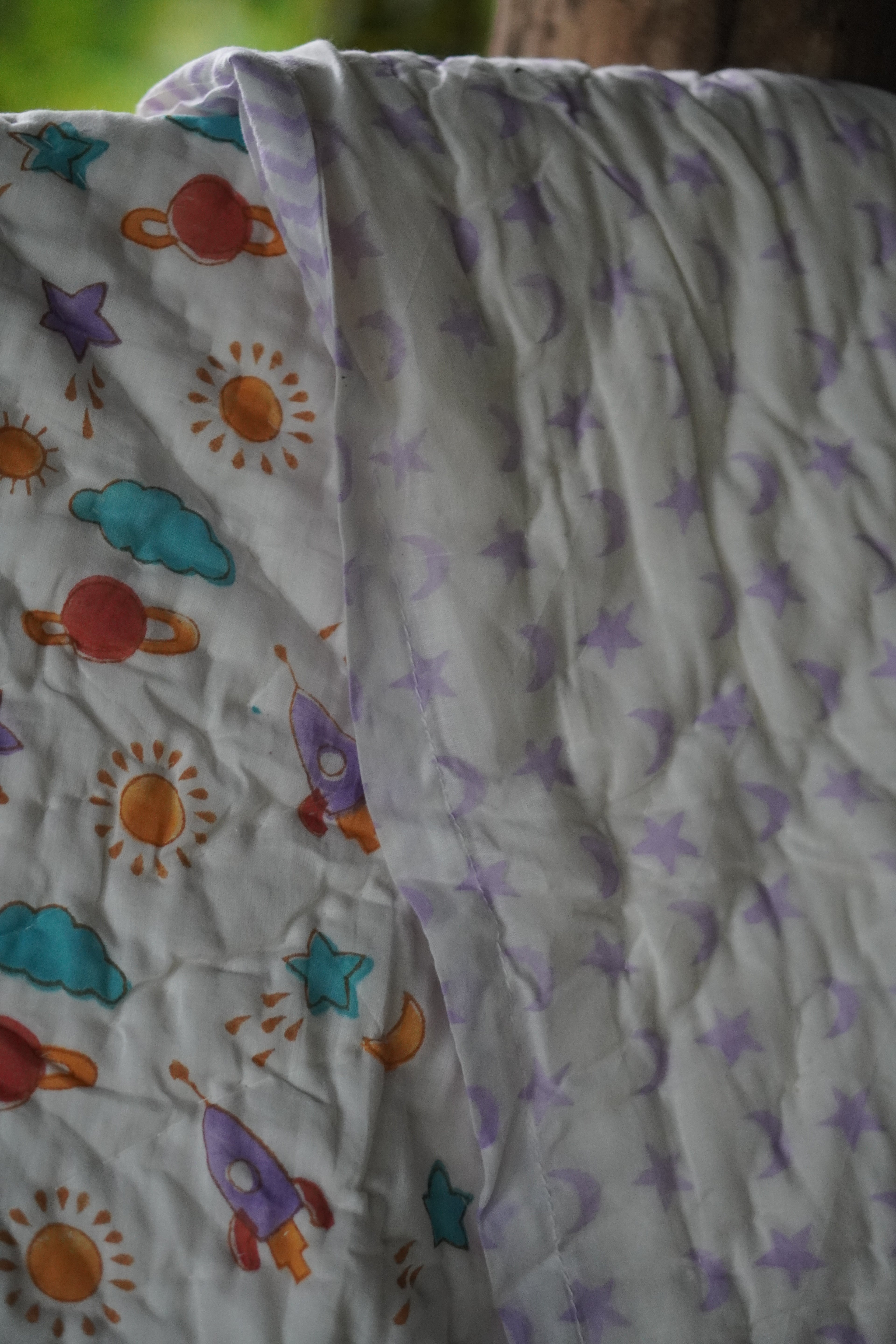 Lavender Space Parade Quilt