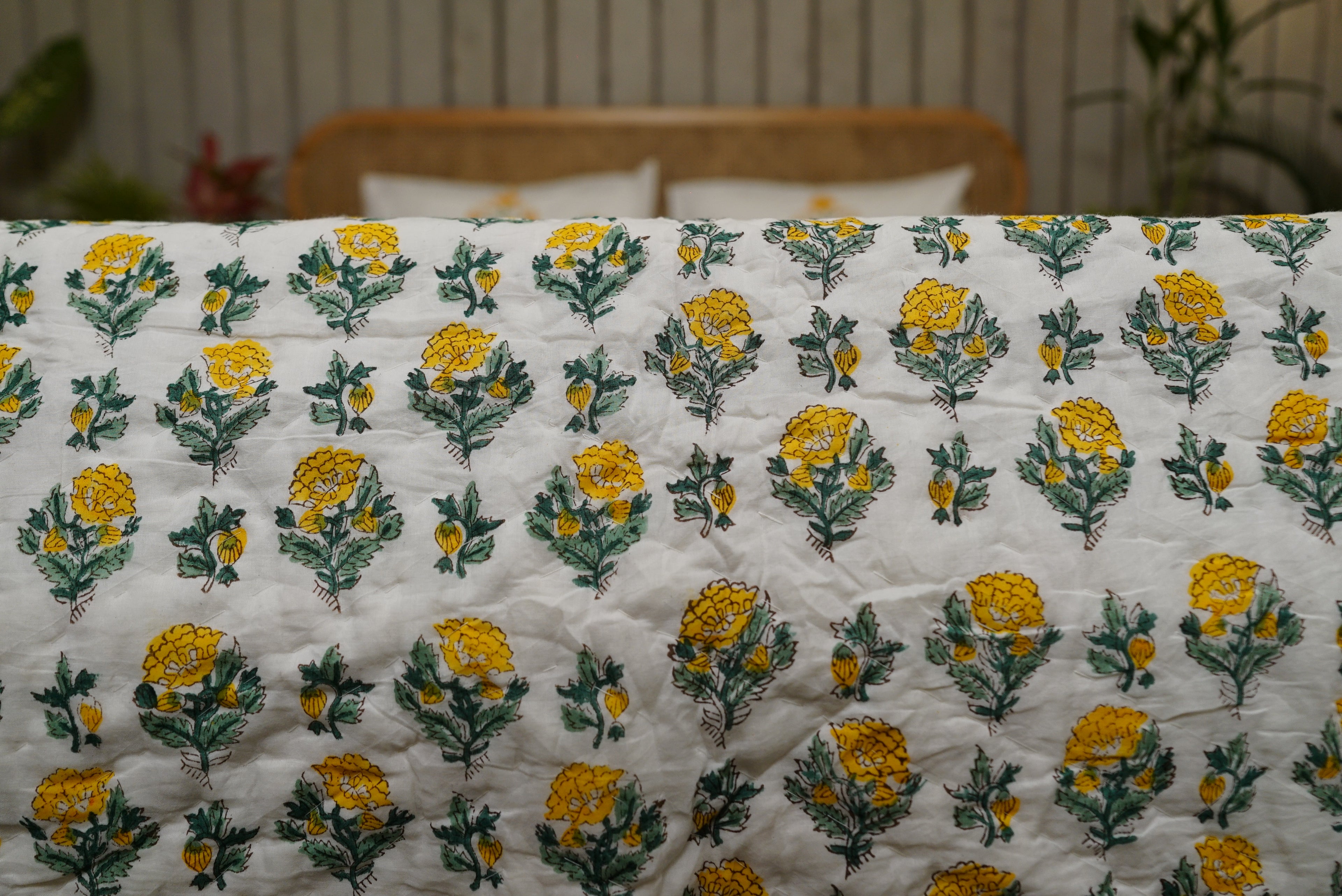 Marigold Bloom Courtyard Quilt