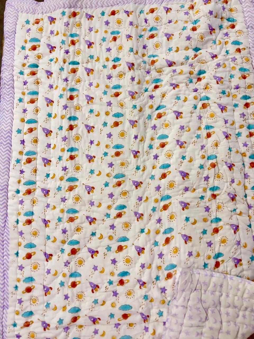 Lavender Space Parade Quilt
