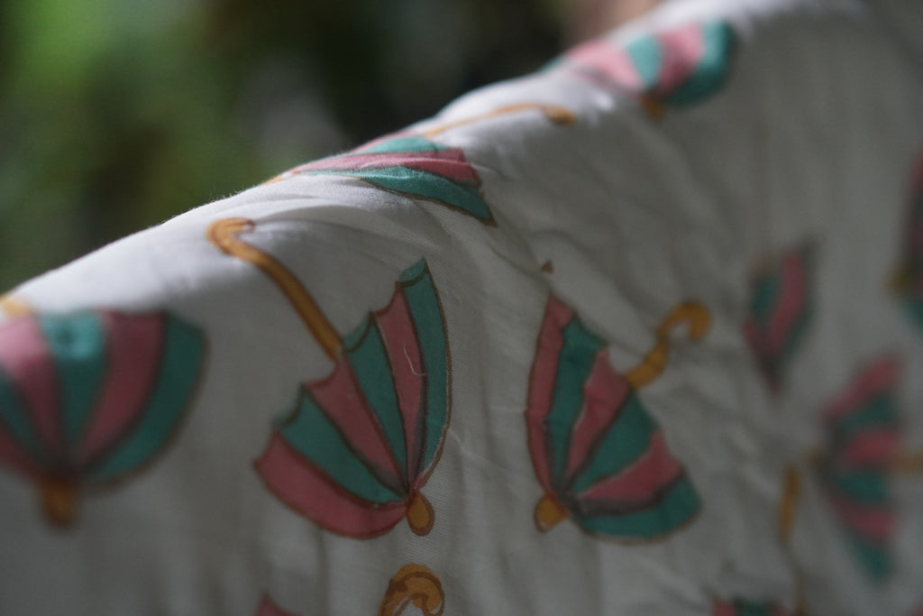 Pink - Green Umbrella quilt