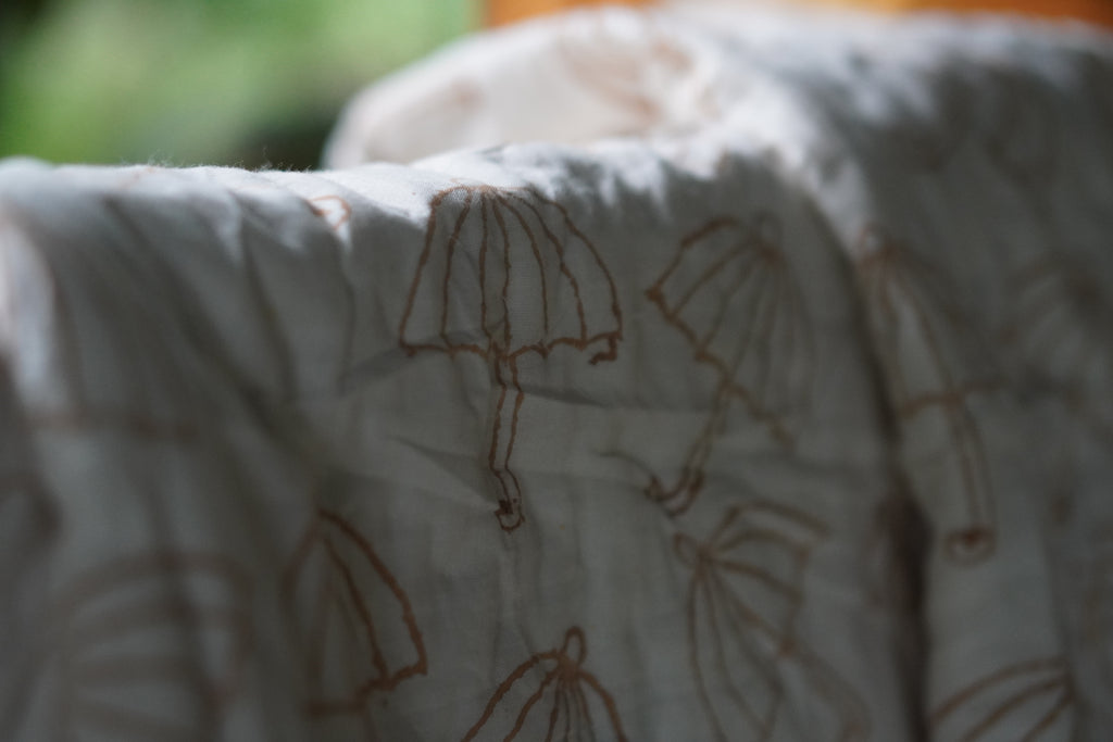 Pink - Green Umbrella quilt