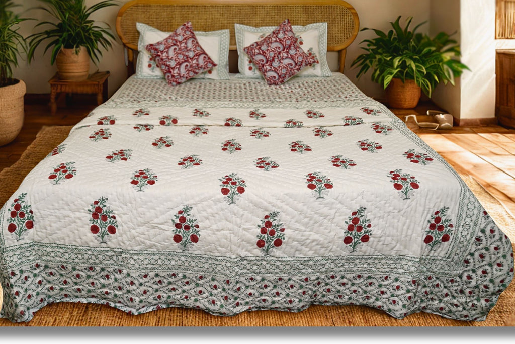 Bagh-e-Ruby calm Quilt