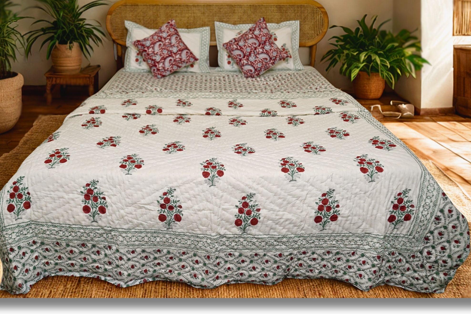 Bagh-e-Ruby calm Quilt