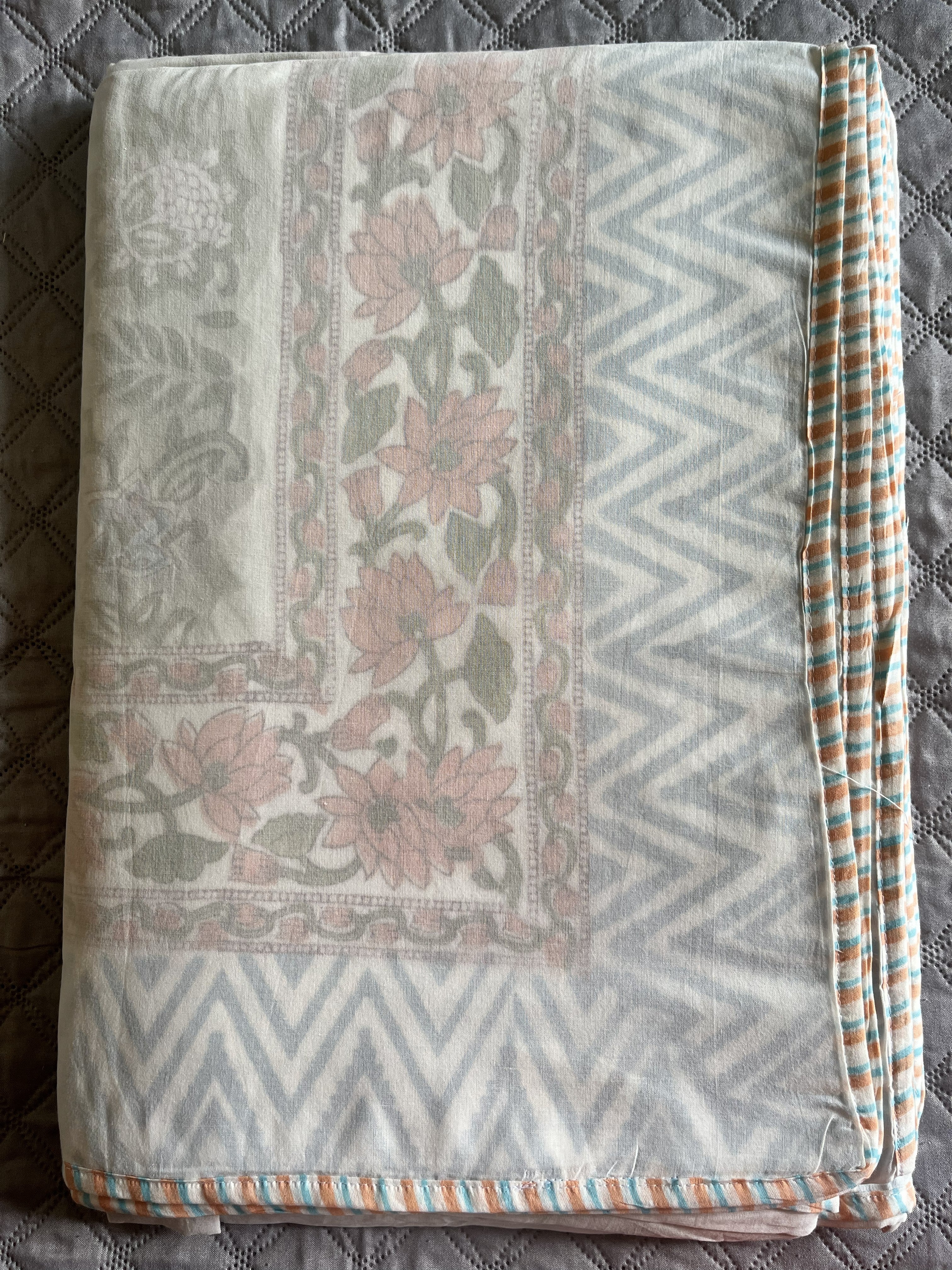 Whispering Blooms Dohar 3 Layer Mulmul