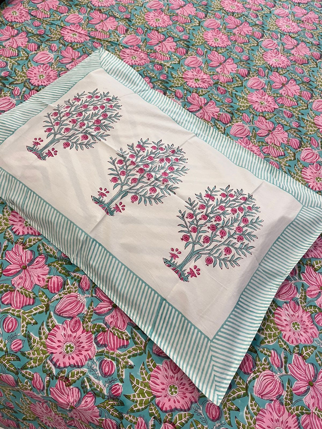Pink Meadow Bedsheet