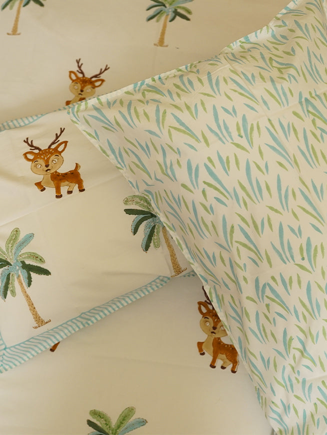 Deer & Palm Bedsheet
