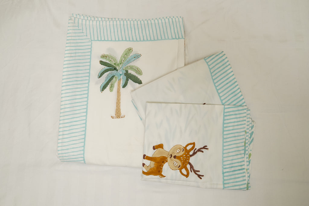 Deer & Palm Bedsheet
