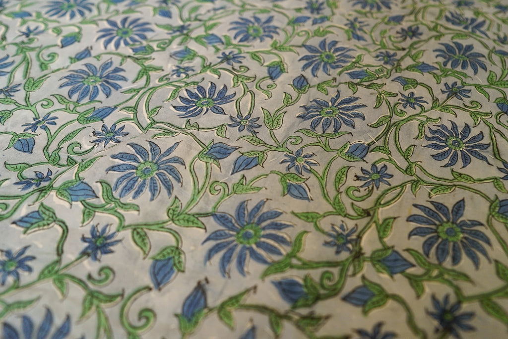 Indigo Vine Courtyard Quilt