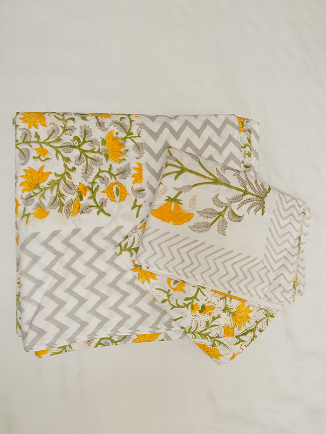 Sunlit Saavan Bedsheet